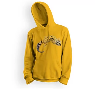 Bluza dziecięca z kapturem gekon lamparci-104 - Bluzy dla dziewczynek - miniaturka - grafika 1
