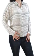 Koszule damskie - WRANGLER RELAXED SHIRT OFFWHITE KOSZULA - miniaturka - grafika 1