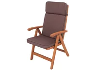 Poduszki na krzesła - Poduszka na krzesło ogrodowe, Eliza, Brąz Ekolen, 47x49x47 cm - miniaturka - grafika 1