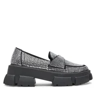 Półbuty damskie - Loafersy Steve Madden Trifecta_R SM11003506 Srebrny - miniaturka - grafika 1