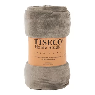 Ciemnoszary koc z mikropluszu Tiseco Home Studio, 220x240 cm - Koce - miniaturka - grafika 1