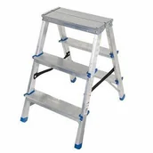 Drabiny - Drabina-taboret AWTOOLS, 3 stopnie, 150 kg - miniaturka - grafika 1