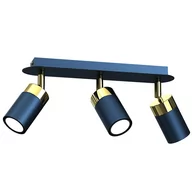 Lampy ścienne - Milagro Lampa sufitowa JOKER NAVY BLUE/GOLD 3xGU10 MLP7724 - miniaturka - grafika 1