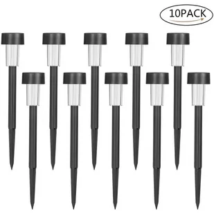 Saska Garden Saska Garden zestaw plastikowych lamp solarnych 10 sztuk 4,7x30,5CM Led 1038759 - Lampy ogrodowe - miniaturka - grafika 1