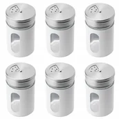 Pojemniki kuchenne - Zestaw 6X 90 Ml Pojemnik Na Przyprawy Sypkie Biały - miniaturka - grafika 1