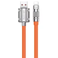 Kable USB - Kabel USB - Lightning WEKOME WDC-186 Wingle Series 1 m Pomarańczowy - miniaturka - grafika 1