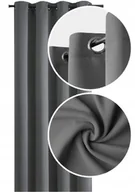 Zasłony - GOTOWA MATOWA ZASŁONA 145x180 NA PRZELOTKACH KÓŁKA ZASŁONY DUŻY WYBÓR - miniaturka - grafika 1