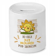 Skarbonki - Skarbonka 330 ml Dla Ksawerego Syna Dziecka z Nadrukiem ze Zdjęciem + Opakowanie na prezent (wzór 04) - miniaturka - grafika 1