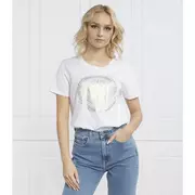 Koszulki i topy damskie - GUESS T-shirt WATCH LOGO EASY | Regular Fit - miniaturka - grafika 1