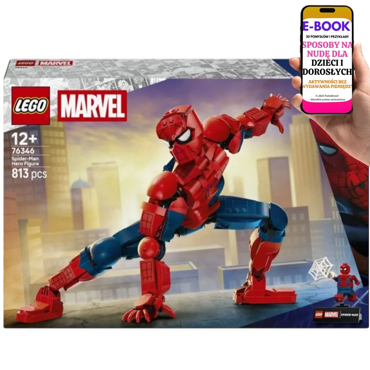 LEGO Marvel Figurka Spider-Mana 76346 Prezent Dla Fana Marvela