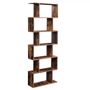 Songmics BOOKCASE/BROWN/70X24X190,5CM SHELF/BR/70CM - Regały - miniaturka - grafika 1