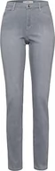 Spodnie damskie - BRAX Damskie spodnie jeansowe, slim fit, styl Mary Denim, jasnoszary, 46/Długie - miniaturka - grafika 1