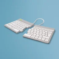 Klawiatury - R-Go Tools Ergonomiczna R-Go Split Break klawiatura, z oprogramowaniem do robienia przerw, QWERTZ_DE, Bluetooth, biał - miniaturka - grafika 1