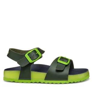 Sandały Geox J Ghita J558LC 0003W C3X2K M Khaki - Buty dla chłopców - miniaturka - grafika 1