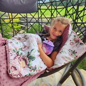 Śpiworki dla dzieci - ŚPIWOREK PRZEDSZKOLAKA – POŚCIEL DO PRZEDSZKOLA „CYGAŃSKIE RÓŻE” - MINKY/BAWEŁNA - miniaturka - grafika 1