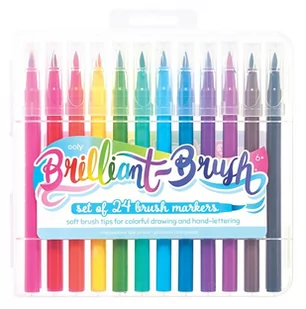 Flamastry pędzelkowe Brilliant Brush 24 kolory - Przybory szkolne - miniaturka - grafika 1