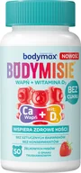 Witaminy i minerały - Bodymax Wapń + Wit. D3 Bodymisie o smaku Truskawkowym, żelki 50 szt. - miniaturka - grafika 1