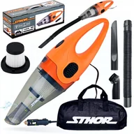 Akcesoria motoryzacyjne - BARDZO MOCNY Odkurzacz SAMOCHODOWY Sthor 12V 100W FILTR HEPA + TORBA - miniaturka - grafika 1