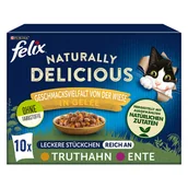 Mokra karma dla kotów - Pakiet Felix Naturally Delicious 10 x 80 g - Drobiowe smaki w galarecie - miniaturka - grafika 1