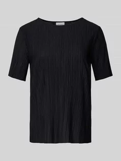Koszulki i topy damskie - T-shirt z plisami model ‘PLISA’ - grafika 1
