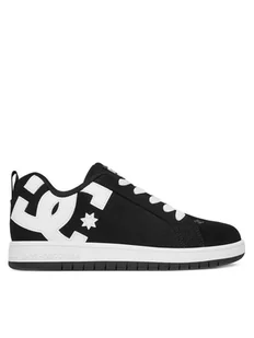 DC Sneakersy COURT GRAFFIK ADBS100207-BKW Czarny - Buty dla chłopców - miniaturka - grafika 1