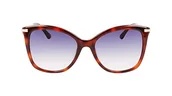 Okulary przeciwsłoneczne - Calvin Klein Damskie okulary przeciwsłoneczne CK22514S, Brown Havana, L - miniaturka - grafika 1