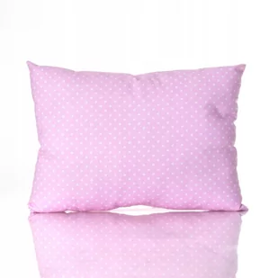 Poduszka 30x40 cm 100% bawełna groszki różowe - Kołdry i poduszki dla dzieci - miniaturka - grafika 1