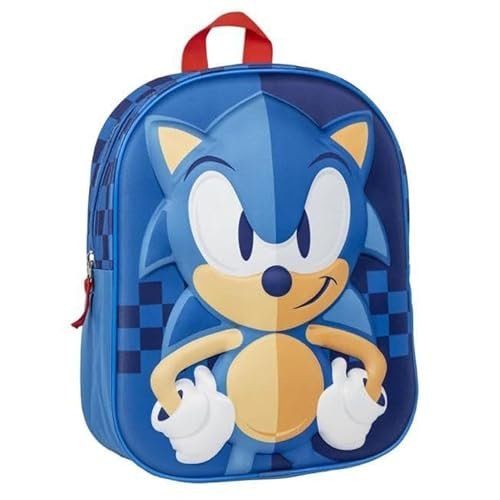 CERDÁ LIFE'S LITTLE MOMENTS 3D, plecak dziecięcy Sonic, unisex, niebieski, mały, Niebieski, S