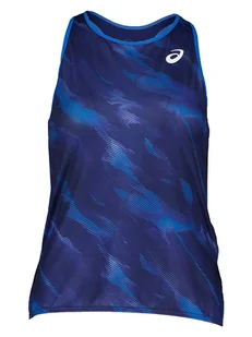 asics Top sportowy w kolorze granatowym - Koszulki sportowe damskie - miniaturka - grafika 1