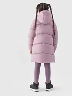 Płaszcze damskie - PŁASZCZ PUCHOWY DZIEWCZĘCY TDJAF455 4F 164cm - miniaturka - grafika 1