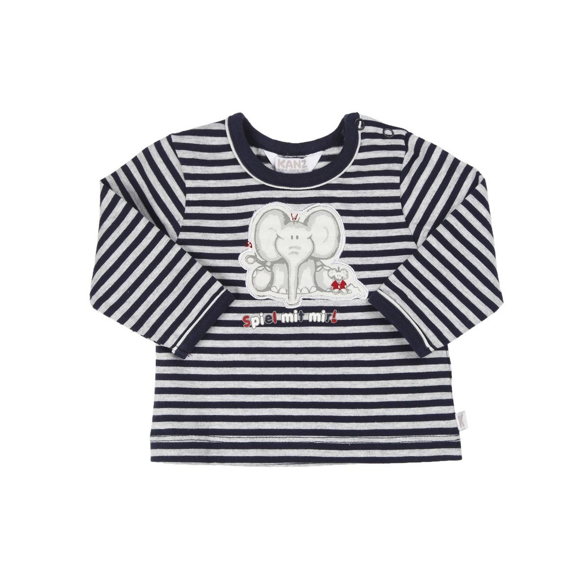 Dziecięca bluzka z długim rękawem, niebieski, rozmiar 56