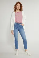 Swetry damskie - Sweter damski typu narzutka z kapturem - Monnari - miniaturka - grafika 1