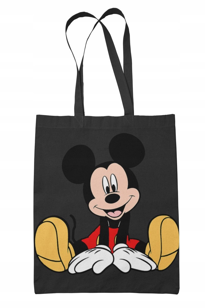Torba Shopper-Materiał-Na Ramie-Myszka Miki-Prezen