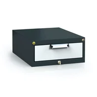 Pozostałe wyposażenie warsztatu - Antystatyczny pojemnik zaczepowy ESD do stołów roboczych 218 x 480 x 600 mm, 1 szuflada - miniaturka - grafika 1