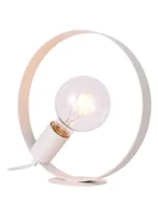Lampy stojące - Biała lampa stołowa w stylu skandynawskim - V057 Okto - miniaturka - grafika 1