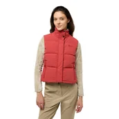 Kamizelki damskie - Damska kamizelka puchowa Jack Wolfskin NORDLICHT VEST W red coral - S - miniaturka - grafika 1