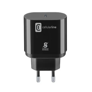 Cellularline - Ładowarka sieciowa USB-C Super Fast Charger 25W (Designed for Samsung) (czarny) - Pozostałe akcesoria do telefonów - miniaturka - grafika 1