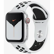 Smartwatch - Apple Watch 5 Nike+ Srebrny (MX3C2WB/A) - miniaturka - grafika 1