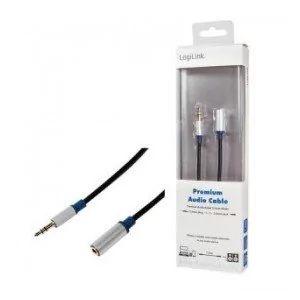Logilink Kabel Kabel audio Premium BASE15 3,5 mm M/F 1,5m - BASE15 - Kable - miniaturka - grafika 3
