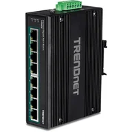 Pozostałe akcesoria sieciowe - Trendnet TI-PG80B łącza sieciowe Gigabit Ethernet (10/100/1000) Obsługa PoE Czarny - miniaturka - grafika 1