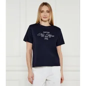 Koszulki i topy damskie - Gant T-shirt | Relaxed fit - miniaturka - grafika 1