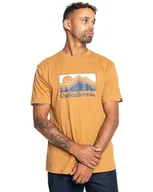 Koszulki męskie - Quiksilver Koszulka z krótkim rękawem męska QS Gradient Mountains SS M brązowa - miniaturka - grafika 1