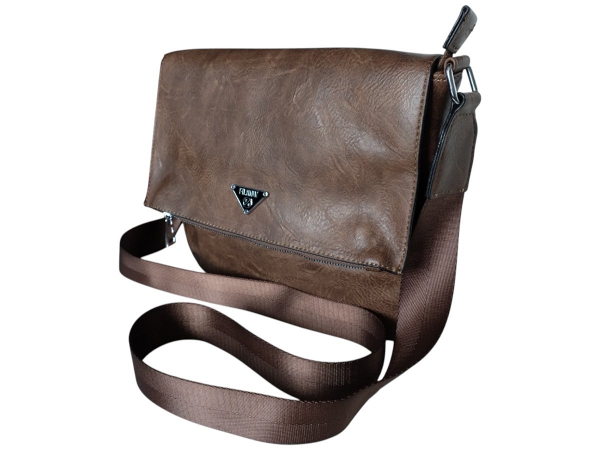 Torebka Damska, Praktyczna Miejska Mała Listonoszka Na Ramię, Kolor Brązowy