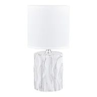 Lampy stojące - Lampa stołowa z podstawą marmurkową HS8603-WH z serii STOŁOWA - miniaturka - grafika 1