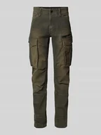 Spodnie męskie - Spodnie o kroju regular fit z kieszeniami cargo model ‘Rovic zip 3d’ - miniaturka - grafika 1