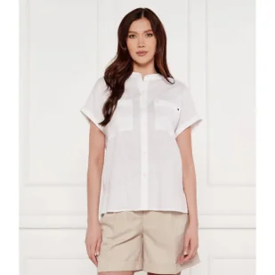 Tommy Hilfiger Lniana koszula Loose fit - Koszule damskie - miniaturka - grafika 1