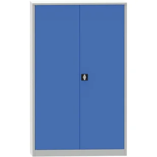 B2B Partner Uniwersalna szafka metalowa, 1950 x 1200 x 400 mm, niebieskie drzwi 178615 - Szafki biurowe - miniaturka - grafika 1