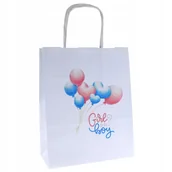 Akcesoria do pakowania - torba prezentowa z nadrukiem 18x8x22cm na baby shower torebka prezentowa x1 - miniaturka - grafika 1