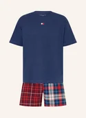 Piżamy męskie - Tommy Hilfiger Krótkie Piżamy blau - TOMMY HILFIGER - miniaturka - grafika 1