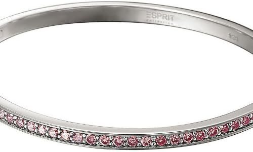 ESPRIT Bransoletka utkana cyrkoniami berry SREBRO 925 Glamour
